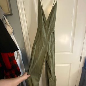 Green jumpsuit